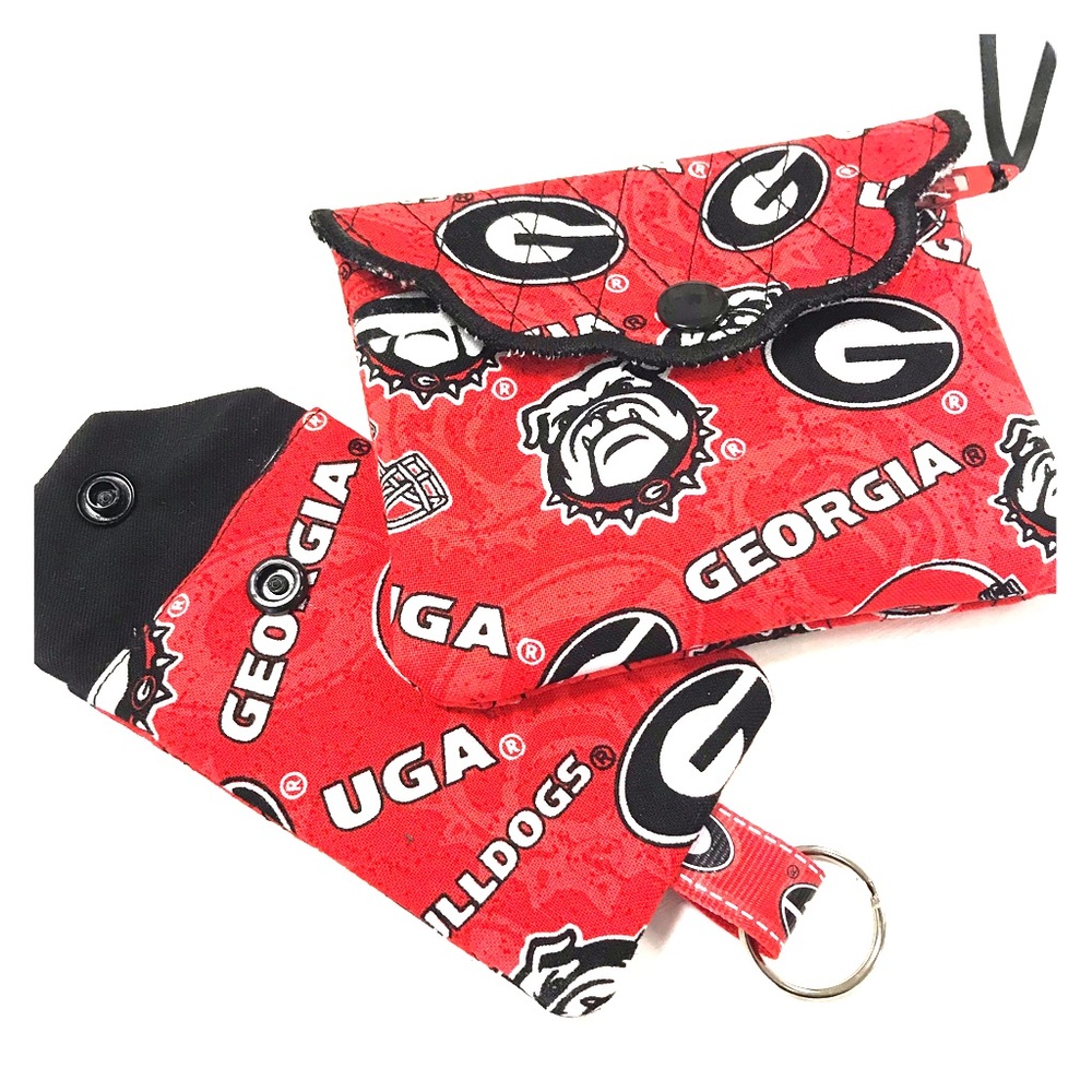 UGA wallet & card/cash keychain.